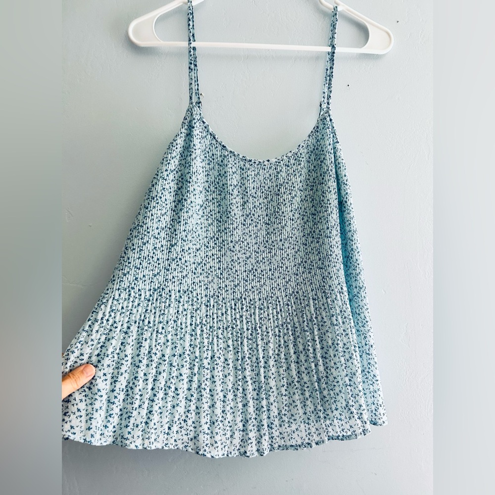 Abercrombie & Fitch Light Blue Floral Camisole